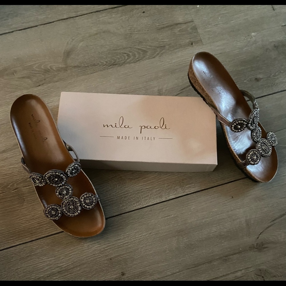 Mila Paoli Brown Sandals
